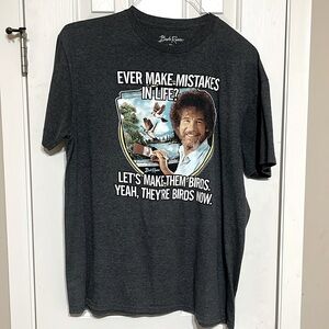 Men’s Bob Ross tee shirt